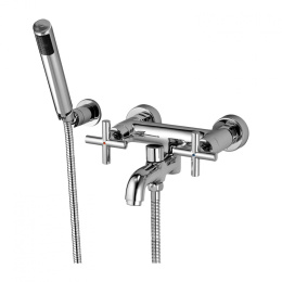 Omnires Modern bateria wannowa z zestawem prysznicowym Kolor chrom C304CR