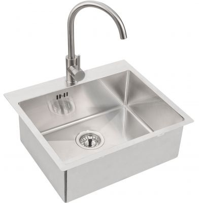 Alveus Genesis by Alveus Concept 10 zlewozmywak 55x48 cm stal satyna 1124382 Alveus Genesis by Alveus Concept 10 zlewozmywak 55x48 cm stal satyna 1124382