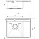 Alveus Genesis by Alveus Concept 20 zlewozmywak 61,5x48 cm lewy stal satyna 1124383