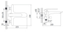 Art Platino Emira Bateria wannowa chrom EMI-BWN.020C