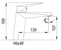 Art Platino Rok Bateria umywalkowa chrom ROK-BUN.010C