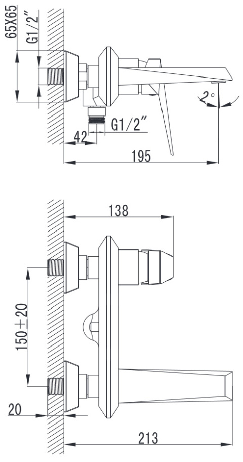 Art Platino Rok Bateria wannowa chrom ROK-BWN.020C Art Platino Rok Bateria wannowa chrom ROK-BWN.020C
