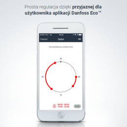 Danfoss Eco - Bluetooth Głowica termostatyczna 014G1001