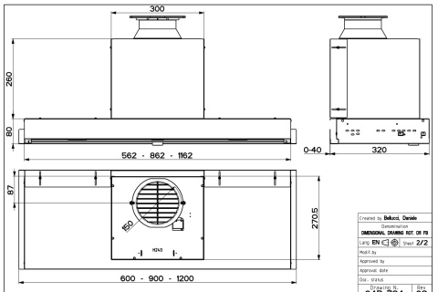 Faber STUDIO IN-NOVA SMART INOX Okap Podszafkowy 90cm Stal Nierdzewna 305.0557.691 Faber STUDIO IN-NOVA SMART INOX Okap Podszafkowy 90cm Stal Nierdzewna 305.0557.691