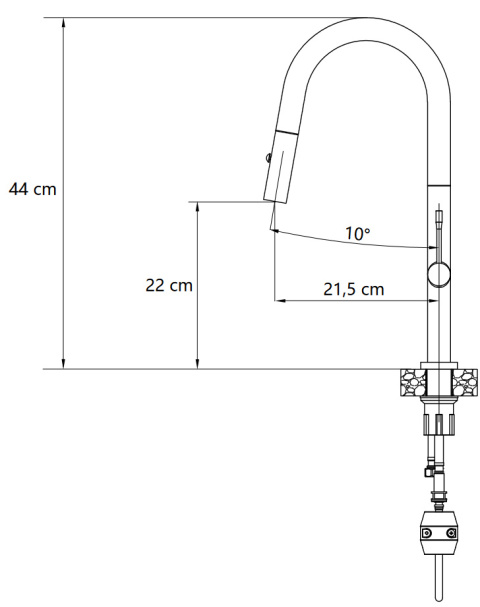 Quadron FELICITY Bateria Zlewozmywakowa T LINE SteelQ graphite metal / Nano PVD miedź 3623521_T1PVDC1 Quadron FELICITY Bateria Zlewozmywakowa T LINE SteelQ graphite metal / Nano PVD miedź 3623521_T1PVDC1