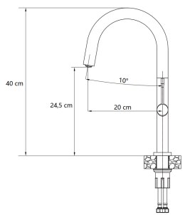 Quadron HALEY Bateria Zlewozmywakowa T LINE SteelQ graphite metal 3623522_T1