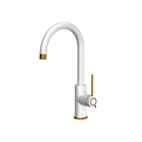 Quadron JODIE Bateria Zlewozmywakowa Q LINE SLIM SteelQ snow white/Nano PVD miedź 3623511_WHMPVDC1