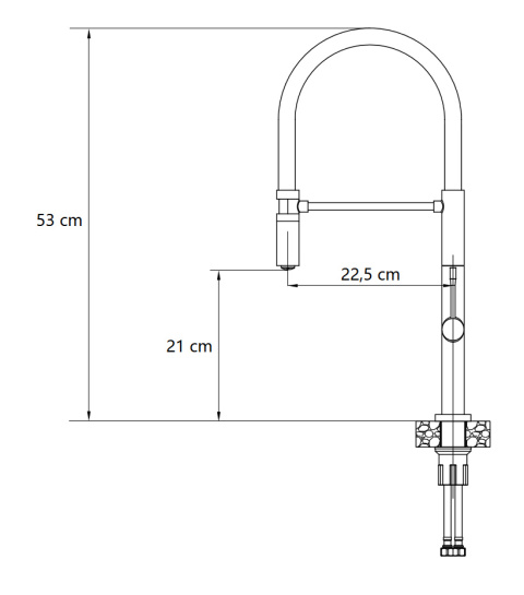 Quadron MARGOT Bateria Zlewozmywakowa T LINE SteelQ graphite metal / Nano PVD miedź 3623502_T1PVDC1 Quadron MARGOT Bateria Zlewozmywakowa T LINE SteelQ graphite metal / Nano PVD miedź 3623502_T1PVDC1