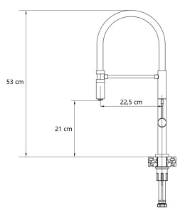 Quadron MARGOT Bateria Zlewozmywakowa T LINE SteelQ pure carbon 3623502_BLM