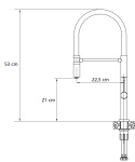 Quadron MARGOT T LINE SteelQ pure carbon / Nano PVD złoty 3623502_BLMPVDG1