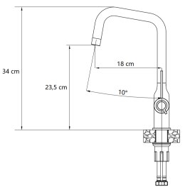 Quadron MARILYN Bateria Kuchenna Q LINE SteelQ stal szczotkowana 3523527_BS