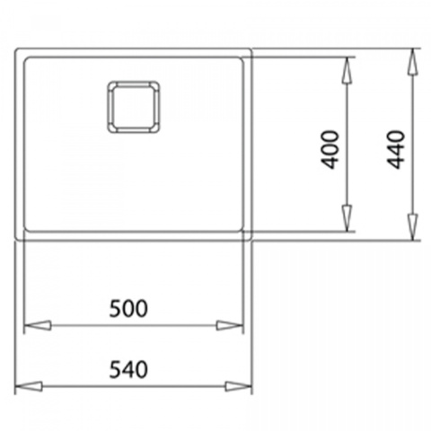 Teka Flexlinea Rs15 50.40 Zlewozmywak 1-komorowy 54x44cm ze stali szlachetnej, 3 sposoby montażu 115000012 Teka Flexlinea Rs15 50.40 Zlewozmywak 1-komorowy 54x44cm ze stali szlachetnej, 3 sposoby montażu 115000012