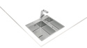 Teka Forlinea Rs15 2B 580 Zlewozmywak 2-komorowy do wbudowania 58x50cm ze stali szlachetnej 115030013