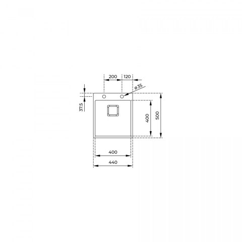 Teka Forlinea Rs15 40.40 Zlewozmywak do wbudowania 44x50cm ze stali szlachetnej 115000019 Teka Forlinea Rs15 40.40 Zlewozmywak do wbudowania 44x50cm ze stali szlachetnej 115000019