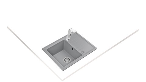 Teka Stone 45 S-TG Zlewozmywak granitowy 65x51cm do wbudowania z tegranitu kolor aluminium 115330049 Teka Stone 45 S-TG Zlewozmywak granitowy 65x51cm do wbudowania z tegranitu kolor aluminium 115330049