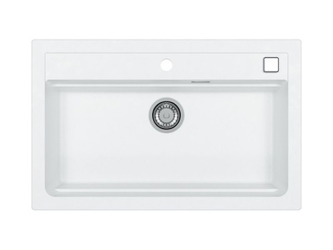 Alveus Atrox 40 Zlewozmywak Granitowy 79x50cm Kolor Biały 1140443 Alveus Atrox 40 Zlewozmywak Granitowy 79x50cm Kolor Biały 1140443