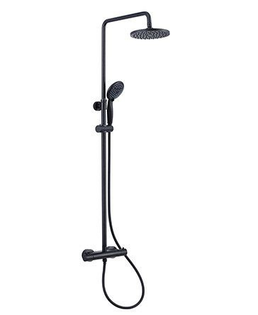 Z kodem LATO -7% !!! Vitalle STILLO Capri Zestaw Prysznicowy Termostatyczny Okrągły Czarny Mat 3559010212 Z kodem LATO -7% !!! Vitalle STILLO Capri Zestaw Prysznicowy Termostatyczny Okrągły Czarny Mat 3559010212