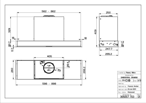 Faber Okap Do Zabudowy ULTRA SLIM X KL 60 305.0655.735 Faber Okap Do Zabudowy ULTRA SLIM X KL 60 305.0655.735