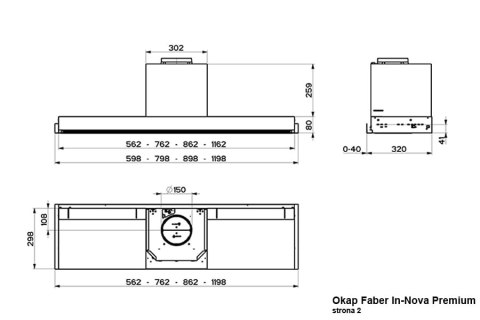 Faber Okap do zabudowy IN-NOVA PREMIUM X 60 KL F-305.0621.943 Faber Okap do zabudowy IN-NOVA PREMIUM X 60 KL F-305.0621.943