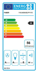Faber STUDIO Okap do zabudowy IN-NOVA PREMIUM WH Matt 120 F-305.0625.240