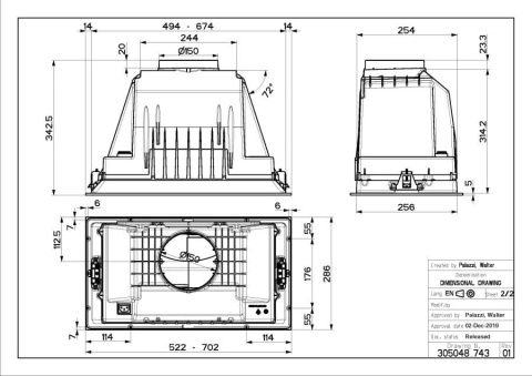 Faber STUDIO Okap do zabudowy INKA PLUS HCS BK 52/2 305.0628.322 Faber STUDIO Okap do zabudowy INKA PLUS HCS BK 52/2 305.0628.322