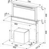 Z kodem LATO -7% !!! Franke Studio Downdraft FDW 908 IB XS Okap Nablatowy Czarne Szkło 110.0365.588