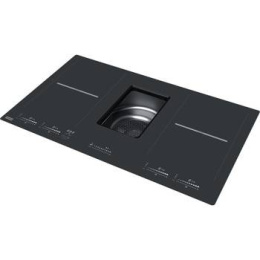 Z kodem LATO -7% !!! Franke Studio Mythos 2Gether FMY 839 HI 2.0 Okap Kuchenny blatowy Zintegrowany Z Płytą Indukcyjną Czarne szkło 340.0597.249