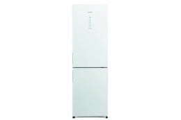 Z kodem LATO -7% !!! Hitachi COMBI, 60x190cm, białe szkło, zamrażarka na dole (GPW) R-BGX411PRU0