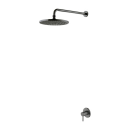 Omnires Y Zestaw prysznicowy podtynkowy z deszczownicą grafit SYSY36GR