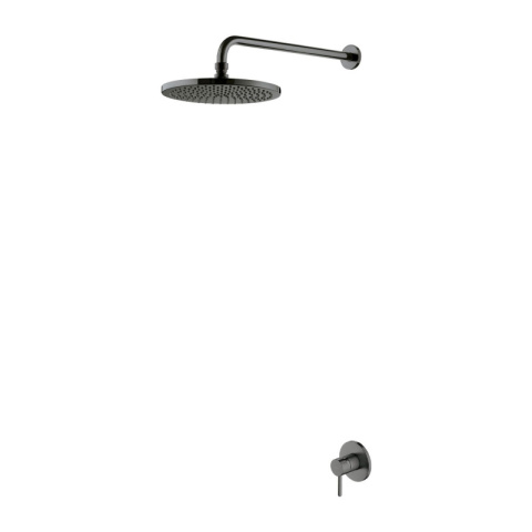 Omnires Y Zestaw prysznicowy podtynkowy z deszczownicą grafit SYSY36GR