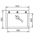 Pyramis Zlewozmywak Istros 61x50 1B Karbon 070045012F