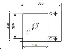 Pyramis Zlewozmywak Korfu 62x46 1B 1D Beż Piaskowy 070060401