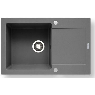 Pyramis Zlewozmywak Mido 62x50 1B 1D Szary beton 070088101 Pyramis Zlewozmywak Mido 62x50 1B 1D Szary beton 070088101