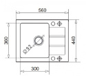 Pyramis Zlewozmywak Sparta Mini 56x44 1B 1D Bez Piaskowy 070179312