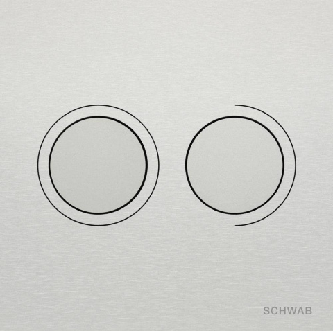 Schwab PRZYCISK SPŁUKUJĄCY ITEA DUO ALU, aluminium 4060419745 Schwab PRZYCISK SPŁUKUJĄCY ITEA DUO ALU, aluminium 4060419745