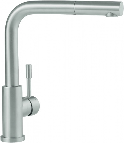 Villeroy & Boch Bateria STEEL SHOWER, stal, wyciągana wylewka VB-9697 01 LC