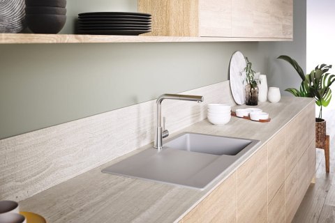 Villeroy & Boch Bateria STEEL SHOWER, stal, wyciągana wylewka VB-9697 01 LC Villeroy & Boch Bateria STEEL SHOWER, stal, wyciągana wylewka VB-9697 01 LC