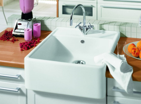 Villeroy & Boch Zlewozmywak JEDNOKOMOROWY MAN. snow white PREMIUMLINE VB-6320 61 KG Villeroy & Boch Zlewozmywak JEDNOKOMOROWY MAN. snow white PREMIUMLINE VB-6320 61 KG