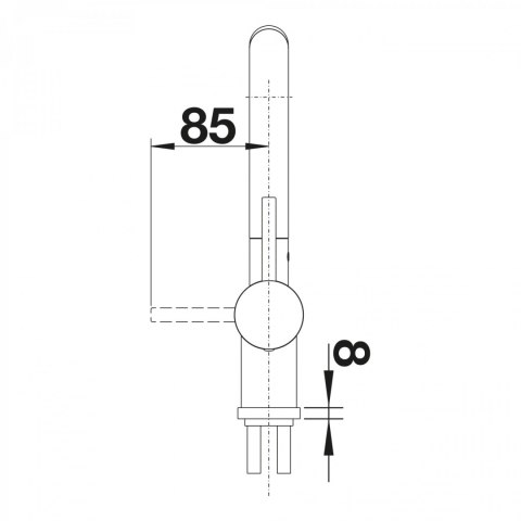 BLANCO Bateria LINUS-S powłoka PVD Steel 526242 BLANCO Bateria LINUS-S powłoka PVD Steel 526242