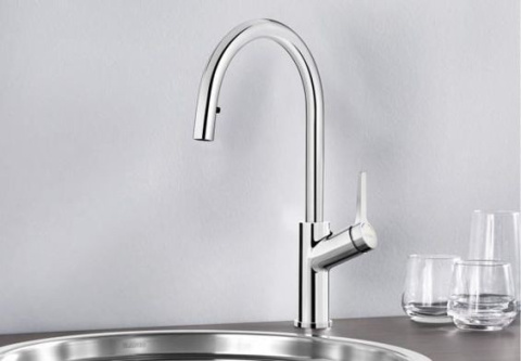 BLANCO CARENA-S BATERIA ZLEWOZMYWAKOWA Z WYCIĄGANĄ WYLEWKĄ CHROM 520767 BLANCO CARENA-S BATERIA ZLEWOZMYWAKOWA Z WYCIĄGANĄ WYLEWKĄ CHROM 520767