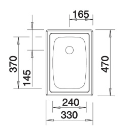 BLANCO Zlewozmywak TOP EE 3x4 stal mat, bez przelewu 501067