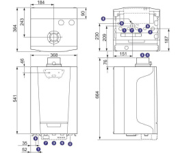 DE DIETRICH Pakiet Gazowy kocioł kondensacyjny MCR3 evo 24/28MI + Regulator SMART 7716672TC