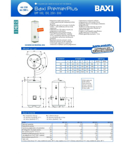 De Dietrich Baxi PremierPlus BPP 300 podgrzewacz .c.w.u 94805157