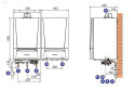 De Dietrich Evodens AMC 25/BS60 Kocioł gazowy kondensacyjny z podgrzewaczem c.w.u. 7689096060