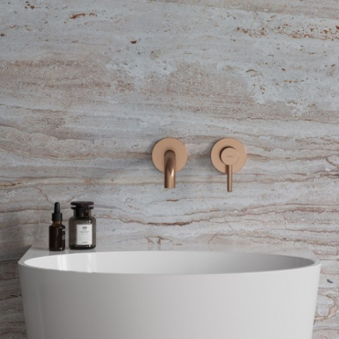 Omnires Y Bateria umywalkowa podtynkowa miedź szczotkowana Y1215HCPB