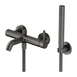 Omnires Y Bateria wannowa ścienna grafitowa Y1231GR