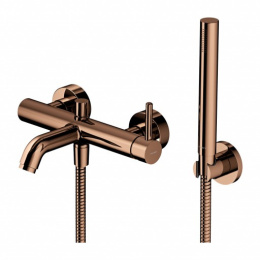 Omnires Y Bateria wannowa z zestawem prysznicowym miedź Y1231CP