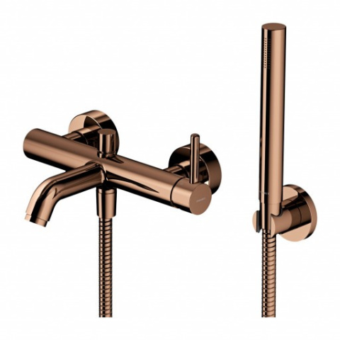 Omnires Y Bateria wannowa z zestawem prysznicowym miedź Y1231CP