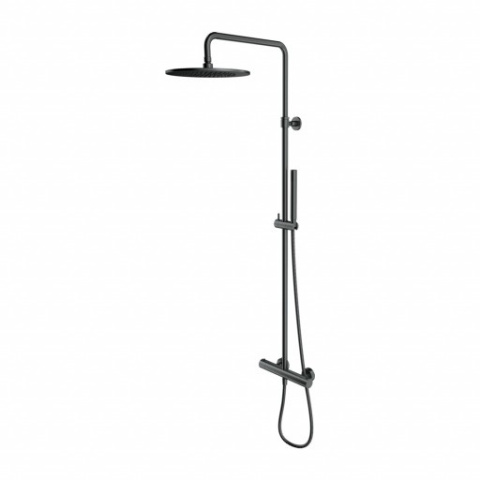 Omnires Y Termostatyczny system prysznicowy natynkowy grafit Y1244SUGR