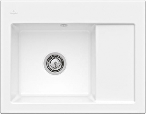 Villeroy & Boch Zlewozmywak SUBWAY 45 COMPACT MAN. white alpin CLASSICLINE, lewa komora VB-3312 01 R1